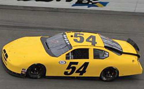 Rookie Matt Kurzejewski sat atop the scoring pylon for much of the afternoon session.  Photo courtesy ARCA