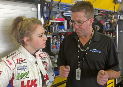 Rookie Taylor Ferns topped the speed charts in the Saturday morning session in ARCA pre-season testing at Daytona International Speedway.  Photo courtesy ARCA