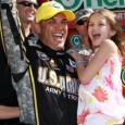 Tony Schumacher raced to the Top Fuel victory in spectacular fashion Sunday as his U.S. Army dragster’s 8,000-horsepower engine exploded in a huge fireball when he crossed the finish line […]