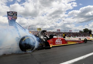 Doug Kalitta led Saturday's Top Fuel qualifying for the NHRA Summernationals at Old Bridge Township Raceway Park.  Photo courtesy NHRA Media