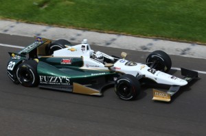 Ed Carpenter broke the 230 mph barrier in a rain shortened Fast Friday practice session in preparation for the Indianapolis 500. Photo by Bret Kelley