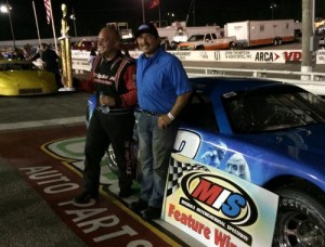 Josh Bragg picked up the win in the first Pro Late Model feature Saturday night at Mobile International Speedway.  Photo courtesy MIS Media