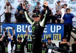 Kyle Busch raced to the NASCAR Nationwide Series victory Saturday afternoon at Dover International Speedway. / Photo: Rainier Ehrhardt/Getty Images