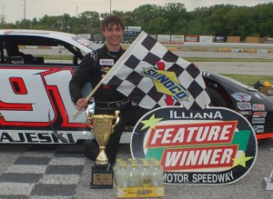 Ty Majeski scored the victory in Monday's Calypso Lemonade 150 at Illiana Motor Speedway.  Photo courtesy CRA Media