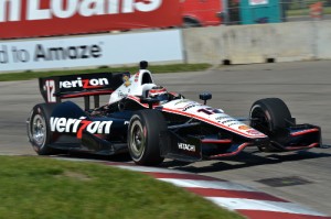 Will Power held off a hard charging Graham Rahal to score the win in race 1 of the Chevrolet Indy Dual in Detroit at Belle Isle on Saturday.  Photo by Chris Owens