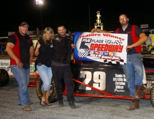 Ben Spears scored the Southern Vintage Racing Association feature win Friday night at 5 Flags Speedway.  Photo by Fastrax Photos/Tom Wilsey/Loxley, AL