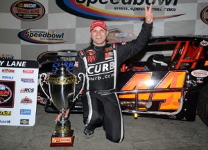 Bobby Santos scored his 12th career NASCAR Whelen Modified Tour victory Saturday night at Waterford Speedbowl.  Photo by Darren McCollester/Getty Images for NASCAR