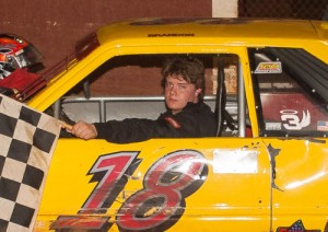 Brandon Brock topped the Mini-Stock field to score the victory Saturday night at Senoia Raceway.  Photo by Francis Hauke/22fstops.com