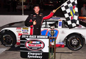 Chad Finchum picked up his second Late Model Stock victory of the year at Kingsport Speedway Friday night.  Photo by RPM Photos