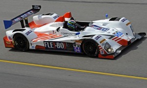 Jon Bennett and Colin Braun scored Saturday's TUDOR United SportsCar Championship Prototype Challenge victory in the Grand Prix of Kansas at Kansas Speedway.  Photo by F. Peirce Williams, LAT Photo USA for IMSA