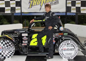 Woodrow Mullis made his fourth consecutive trip to Atlanta Motor Speedway's victory lane with a win in last week's Thursday Thunder action.  Photo by Tom Francisco/Speedpics.net