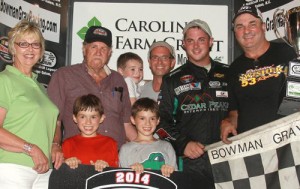 Danny Bohn picked up the victory in the Modified season finale at Bowman Gray Stadium, also scoring the division championship.  Photo by Eric Hylton Photography