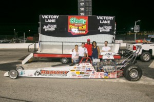 Michael Ramsey made the most of double points night at Atlanta Motor Speedway's Friday Night Drags with a victory in the Super Pro division.  Photo by Tom Francisco/Speedpics.net