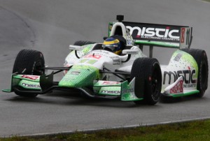 Sebastien Bourdais scored the pole position in qualifying for Sunday's Verizon IndyCar Series race at Mid-Ohio.  Photo by Bret Kelley