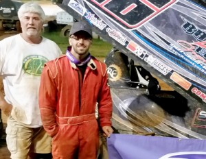 Anthony Nicholson streaked to his fourth USCS sprint car win of the 2014 season on Monday night at Tri County Racetrack.  Photo courtesy USCS Media