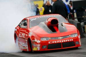 Erica Enders-Stevens paced Saturday's Pro Stock qualifying at Maple Grove Raceway.  Photo courtesy NHRA Media