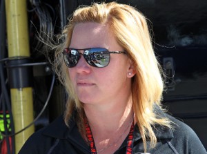 Former Verizon IndyCar Series driver and current car owner Sarah Fisher will return to racing later this month, as she is slated to compete in the Chili Bowl Nationals at Tulsa.   Photo by Richard Dowdy