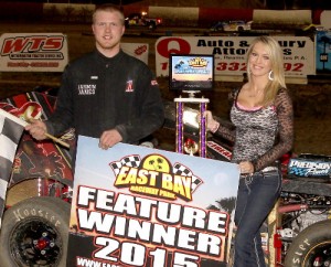 James Hill topped the field to score the TUSA Mod Lites Winternationals opener at East Bay.  Photo courtesy EBRP Media