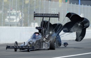 Shawn Langon paced Top Fuel qualifying on Saturday for the NHRA Winternationals at Pomona.  Photo courtesy NHRA Media