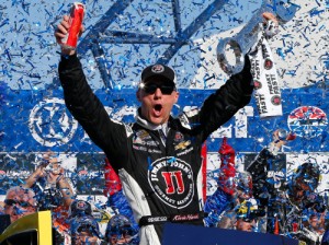 Kevin Harvick led 142 of 267 laps en route to the victory in Sunday's NASCAR Sprint Cup Series race at Las Vegas Motor Speedway.  Photo by Jonathan Ferrey/NASCAR via Getty Images