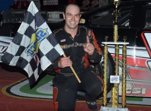 Casey Smith scored his first career Southern Super Series victory Saturday night at Mobile International Speedway.  Photo by Eddie Richie/Turn One Photos/Loxley, AL