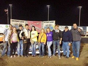 Darrick Klima won the NeSmith Chevrolet Weekly Racing Series Late Model season opener on Friday night at Salina Speedway.  Photo courtesy Salina Speedway