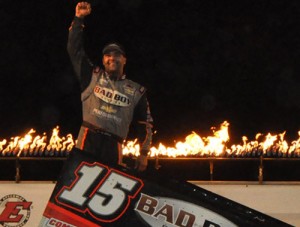 Donny Schatz scored Friday night's World of Outlaws Sprint Car Series win at Eldora Speedway.  Photo courtesy Eldora Speedway