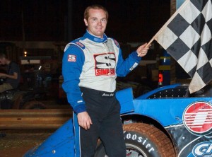 Jason Croft beat out Ronnie Johnson and T.J. Reaid to score the Super Late Model feature at Dixie Speedway Saturday night.  Photo by Kevin Prater/praterphoto.com