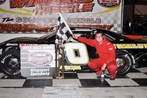 Kyle Barnes scored his first NASCAR Whelen All-American Series Late Model Stock victory Friday night at Kingsport Speedway.  Photo courtesy Kingsport Speedway Media