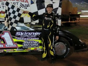 Cruz Skinner drove to his fifth NeSmith Chevrolet Weekly Racing Series Late Model win of the season on Saturday night at Talladega Short Track.  Photo courtesy TST Media