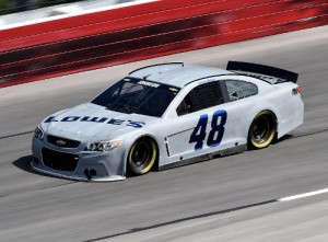 Jimmie Johnson tested a new competition package during a NASCAR test session earlier this week at Darlington Raceway.  Photo by John K Harrelson / Harrelson Photography Inc.