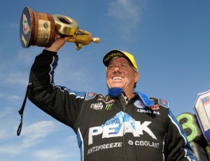 John Force scored his 143rd career NHRA Funny Car Victory Sunday at New England Dragway.  Photo courtesy NHRA Media