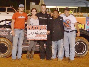 Mike Palasini, Jr. won his fourth straight NeSmith Chevrolet Weekly Racing Series Late Model race Friday night at Hattiesburg Speedway.   Photo courtesy yellowcautionflag.com