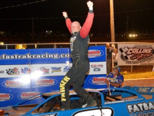 Ron Parker, seen here from an earlier victory, scored the FASTRAK Racing Series win Saturday at Lavonia Speedway. Photo: DTGW Productions / CW Photography