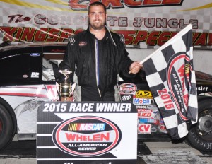 Ronnie McCarty captured his divisional-leading fifth NASCAR Whelen All-American Series Late Model Stock Car victory Friday at Kingsport Speedway.  Photo by Randall Perry