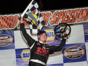 Ryan Preece earned his second straight Modified Tour victory Friday night at Stafford Speedway.  Photo by Darren McCollester/Getty Images for NASCAR