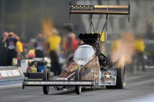 Tony Schumacher came out on top of Friday's Top Fuel qualifying for the Thunder Valley Nationals at Bristol Dragway.  Photo courtesy NHRA Media