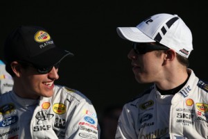 Joey Logano (left) and Brad Keselowski (right) look to continue Team Penske's recent domination of New Hampshire Motor Speedway.  Photo by Chris Graythen/NASCAR via Getty Images