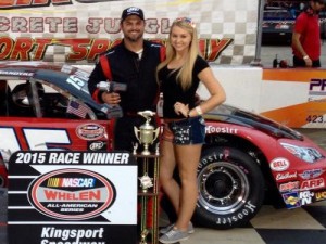 Kres VanDyke scored the win in the first of two Late Model Stock features Friday night at Kingsport Speedway.  Photo courtesy Kingsport Speedway Media