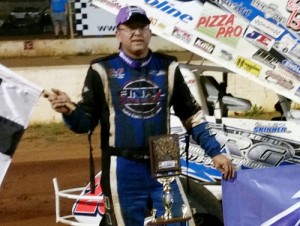 Marshall Skinner scored his first USCS Sprint Car Series victory in nearly two years with a win Thursday night at Smoky Mountain Speedway.  Photo courtesy USCS Media