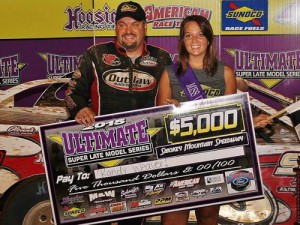 Randy Weaver scored his third Ultimate Super Late Model Series victory of the season Friday night at Smoky Mountain Speedway.  Photo courtesy USLMS Media