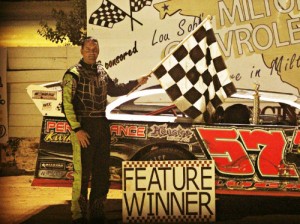 Shep Lucas took his second NeSmith Panhandle Challenge Series win of the season on Saturday night at Northwest Florida Speedway.  Photo courtesy NWFS Media