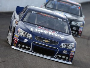 Byron led 68 of 70 laps Friday en route to the victory in Friday's NASCAR K&N Pro Series East race at New Hampshire Motor Speedway.  Photo by Getty Images for NASCAR