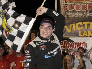 Andy Seuss scored his third career NASCAR Whelen Southern Modified Tour win at South Boston Speedway.  Photo by Bob Leverone/Getty Images for NASCAR 