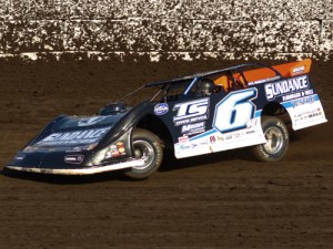 Jonathan Davenport, seen here from earlier action, scored a historic victory in Saturday night's World 100 at Eldora Speedway. Photo by Todd Healy