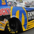 Matt Hagan continued his quest for a third Funny Car world championship as he powered to the No. 1 qualifying position with a track-record performance Saturday during the AAA Insurance […]