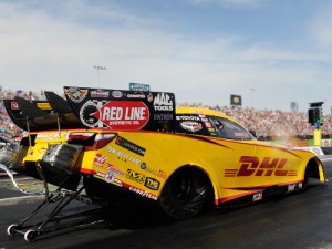 Del Worsham stayed on to of the Funny Car speed charts in Saturday qualifying at the Texas Motorplex.  Photo courtesy NHRA Media