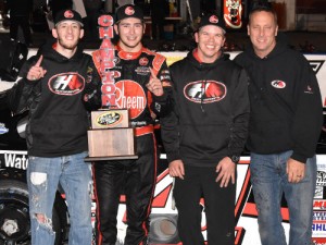 Brayton Haws clinched the 2015 CARS Late Model Stock Car championship with a fifth place finish. Photo courtesy CARS Media