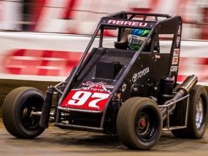 Rico Abreu will look to defend his Chili Bowl Nationals title in the 2016 running of the event on January 12-16 on the quarter-mile Tulsa Expo Raceway. Photo by Kent Bergman