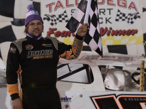 William Thomas drove to the NeSmith Chevrolet Dirt Late Model Series win at Talladega Short Track. Photo by Bruce Carroll/NeSmith Media